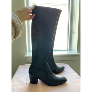 Stuart Weitzman Knee high black leather boots